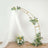 8ft Gold Metal Half Crescent Moon Wedding Arch Flower Stand, Curved Arbor Balloon Frame