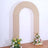 8ft Nude Spandex Fitted Open Arch Backdrop Cover, Double-Sided U-Shaped Wedding Arch Slipcover