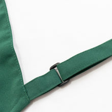 Green Premium Polyester Kitchen Chef Apron with Adjustable Neck and Long Ties