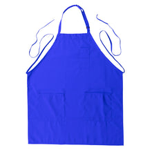 Royal Blue Premium Polyester Kitchen Chef Apron with Adjustable Neck and Long Ties