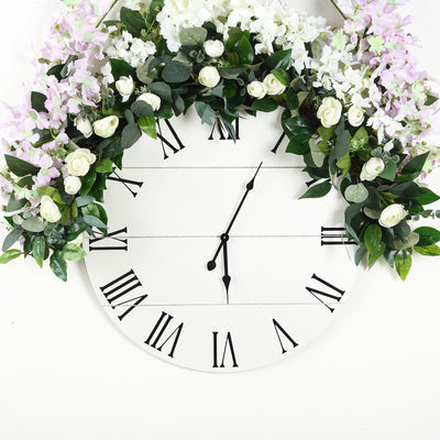 Artificial Eucalyptus/Willow Leaf Ranunculus Flower Garland Vine 40"