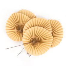 6 Pack Natural Dried Tropical Palm Leaf Paper Fans, Handheld Folding Fans Boho Farmhouse#whtbkgd