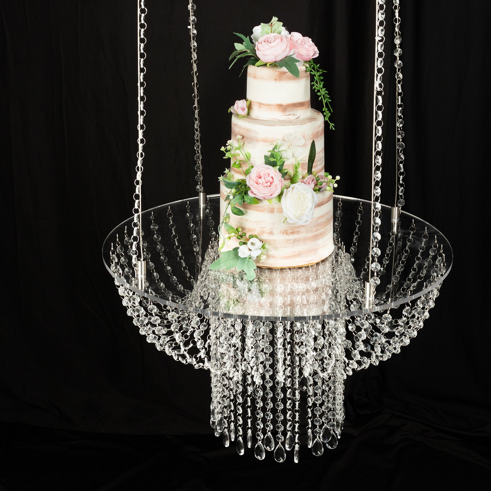 3 Tier Square Chandelier Cake Stand | Hanging Cake Stand | Cakestackers