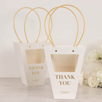 <span style="background-color:transparent;color:#000000;">Versatile and Customizable White Favor Bags</span>