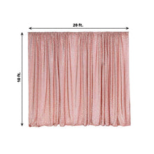 20ftx10ft Blush Rose Gold Metallic Shimmer Tinsel Photo Backdrop Curtain, Event Background Drape