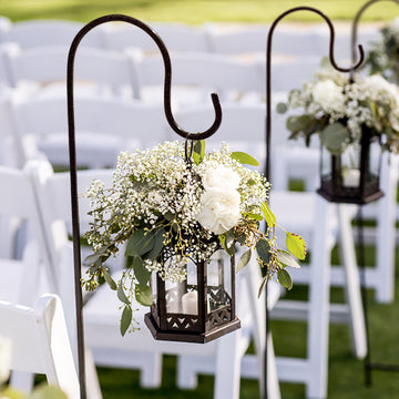 <span style="background-color:transparent;color:#000000;">Sturdy and Stylish Black Metal Shepherd’s Hook Plant Hanger Stand</span>