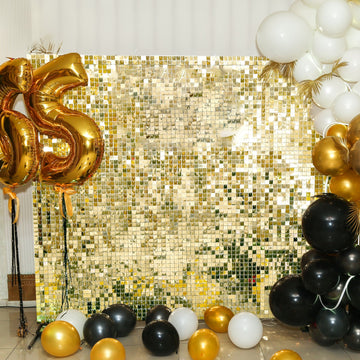 <h3 style="margin-left:0px;"><strong>Dazzling Gold Square Sequin Shimmer Backdrop Panels</strong>