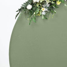 Dusty Sage Green Round Spandex Fit Wedding Backdrop Stand Cover