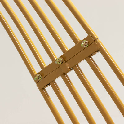 Gold Metal Dome Wedding Arch, Heavy-Duty Backdrop Stand 3D Floral Balloon Frame - 8ft