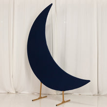 Navy Blue Spandex Crescent Moon Wedding Arch Cover Custom Stretch Fitted Chiara Backdrop Stand Cover