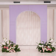 Lavender Spandex Wedding Arch Cover for Rectangular Arc de Triomphe Metal Stand Lilac Stretch Fitted