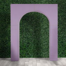 Lavender Spandex Wedding Arch Cover for Rectangular Arc de Triomphe Metal Stand Lilac Stretch Fitted