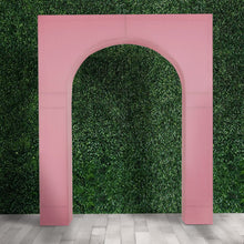 Pink Spandex Wedding Arch Cover for Rectangular Arc de Triomphe Metal Stand, Stretch Fitted Floral