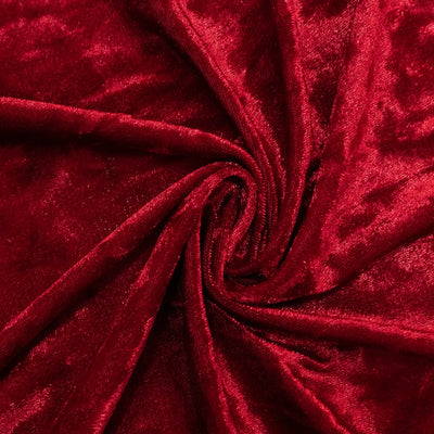 Crushed Velvet Backdrop Curtain – Red 5ft x 10ft Event Drape with Rod Pocket, Privacy Panel for Photo Booths & Events