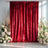 Smooth Velvet Backdrop Curtain 5x14ft Red – Premium Event Drape with Rod Pocket for Photo