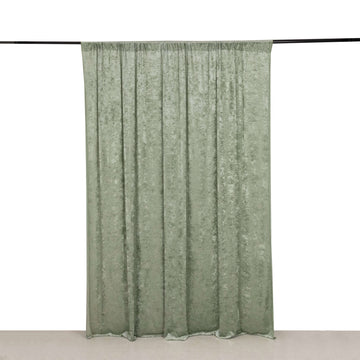 <h3 style="margin-left:0px;"><strong>Sage Green Premium Smooth Velvet Backdrop Drape Curtain: Unmatched Elegance</strong>