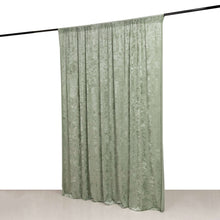 Sage Green Premium Smooth Velvet Backdrop Drape Curtain, Privacy Photo Booth Event Divider Panel wit