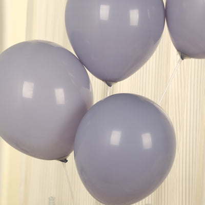 50 Pack Matte Pastel Serenity Blue Biodegradable Balloons, Round Eco-friendly Thick Latex Party Balloons - 12"