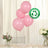 50 Pack Matte Pastel Pink Biodegradable Balloons, Round Eco-friendly