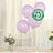 50 Pack Matte Pastel Purple Biodegradable Balloons, Round Eco-friendly