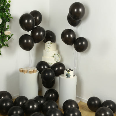 50 Pack Black Biodegradable Balloons, Eco-friendly Thickened Extra Strong Latex Helium Party Balloons - 12"