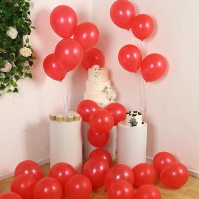 50 Pack Red Biodegradable Balloons, Eco-friendly Thickened Extra Strong Latex Helium Party Balloons - 12"