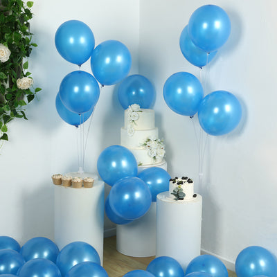 50 Pack Royal Blue Biodegradable Balloons, Eco-friendly Thickened Extra Strong Latex Helium Party Balloons - 12"