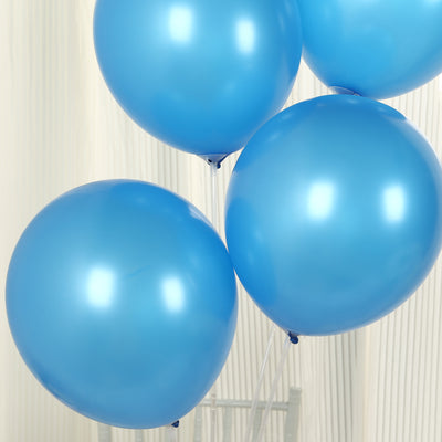 50 Pack Royal Blue Biodegradable Balloons, Eco-friendly Thickened Extra Strong Latex Helium Party Balloons - 12"