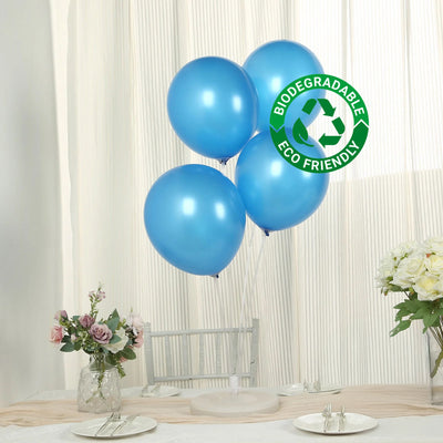 50 Pack Royal Blue Biodegradable Balloons, Eco-friendly Thickened Extra Strong Latex Helium Party Balloons - 12"