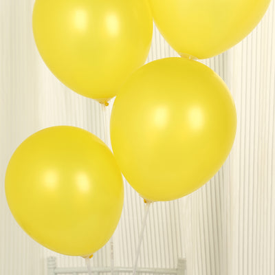 50 Pack Yellow Biodegradable Balloons, Eco-friendly Thickened Extra Strong Latex Helium Party Balloons - 12"