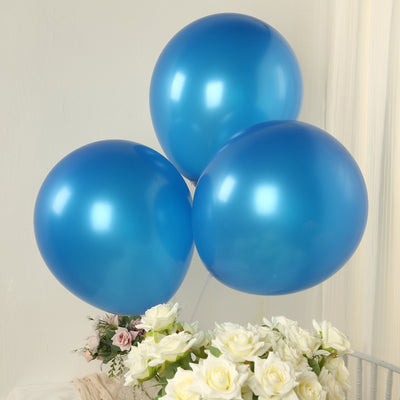 10 Pack Royal Blue Biodegradable Balloons, Eco-friendly Thickened Extra Strong Latex Helium Party Balloons - 18"