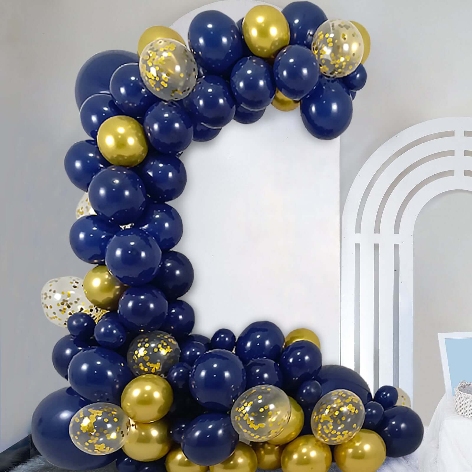 Assorted Blue Gold Balloon Kit | eFavormart.com