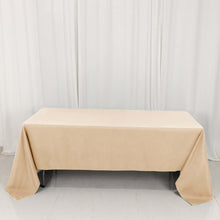 Beige Seamless Premium Polyester Rectangular Tablecloth 220GSM