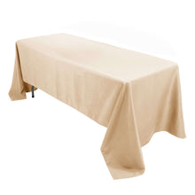 Beige Seamless Premium Polyester Rectangular Tablecloth 220GSM