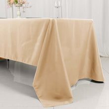 Beige Seamless Premium Polyester Rectangular Tablecloth 220GSM