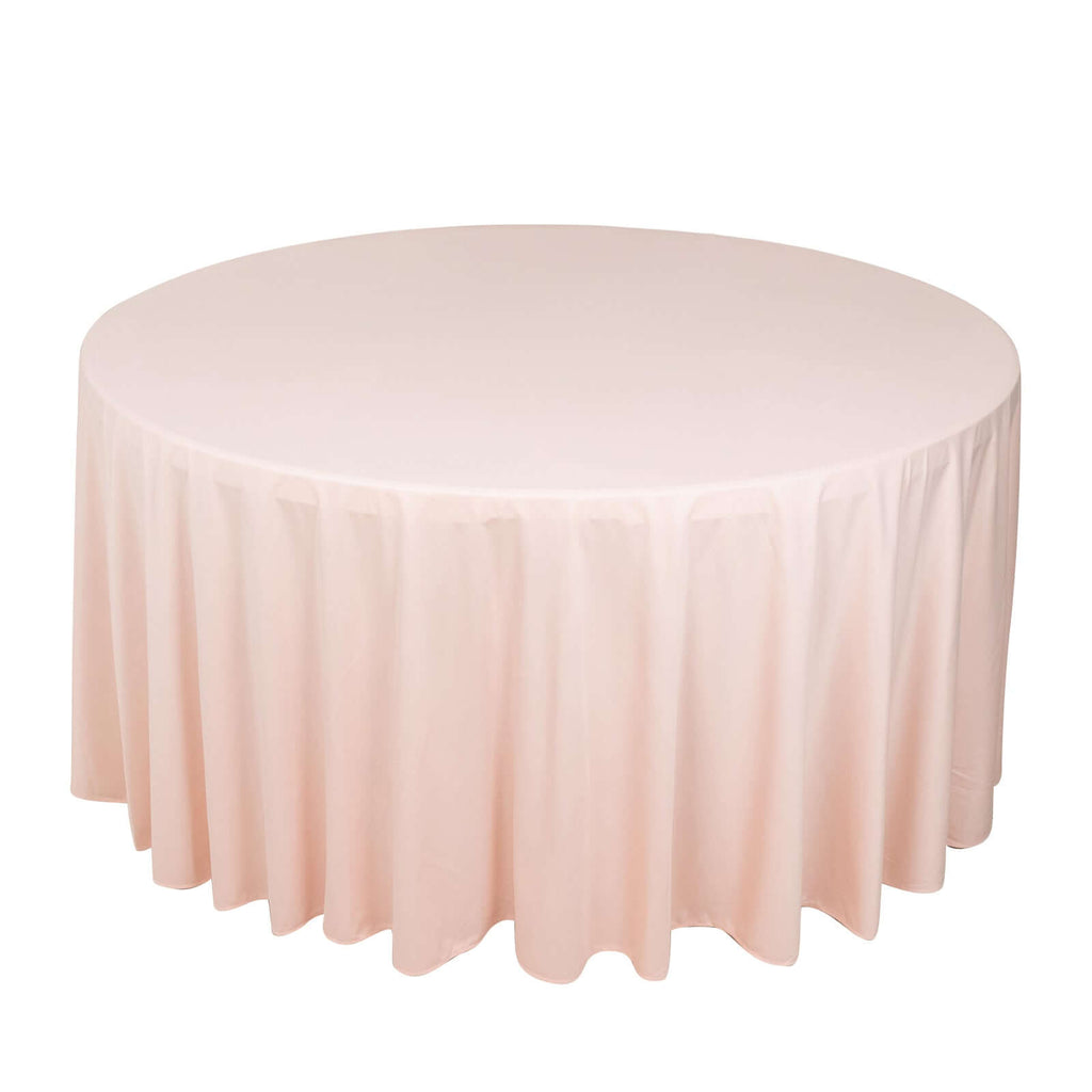 Blush 120 In Premium Scuba Tablecloth | eFavormart.com