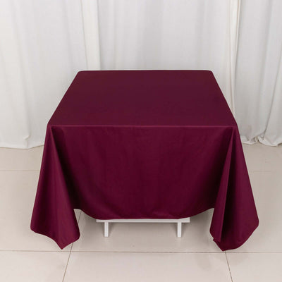 Scuba Square Tablecloth 70"x70" Burgundy - Wrinkle Free Table Cover