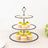 Clear 3-Tier Round Plastic Cupcake Tower Stand with Black Beaded Rim, Dessert Display Tea Party