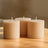 6-Pack Unscented Pillar Candles – Dripless 3x3 Beige Paraffin Wax with Smokeless