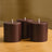 6-Pack Unscented Pillar Candles – Dripless 3x3 Cinnamon Brown Paraffin Wax