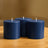 6-Pack Unscented Pillar Candles – Dripless 3x3 Navy Blue Paraffin Wax with Smokeless