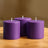 6-Pack Unscented Pillar Candles – Dripless 3x3 Purple Paraffin Wax with Smokeless Cotton