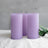 6-Pack Unscented Pillar Candles – Dripless 3x6inch Lavender Lilac Paraffin Wax
