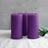 6-Pack Unscented Pillar Candles – Dripless 3x6inch Purple Paraffin Wax