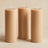 6-Pack Unscented Pillar Candles Dripless 3x9inch Beige Paraffin Wax Smokeless