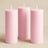6-Pack Unscented Pillar Candles Dripless 3x9inch Pink Paraffin Wax Smokeless