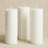 6-Pack Unscented Pillar Candles Dripless 3x9inch White Paraffin Wax Smokeless