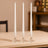 10-Pack Taper Candles 12inch Premium Wax Design White - Unscented Candles for Stylish Settings