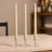 10-Pack Taper Candles 10inch Premium Wax Design Ivory - Unscented Candles