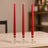 10 Pack Red Premium Wax Taper Candles, Unscented Candles 10inch